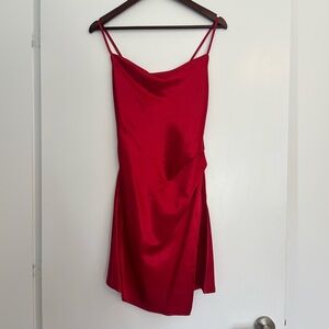 Selfie Leslie Ruby Red Mini Dress NEW